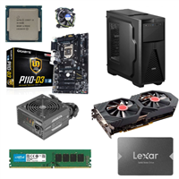 کیس گیمینگ i5(6400)-16GB DDR4-512GB SSD-RX 580