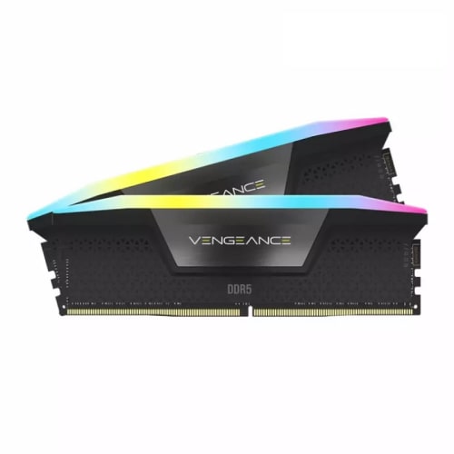 رم کامپیوتر CORSAIR VENGEANCE RGB DDR5 64GB(2x32GB) 5200 CL40