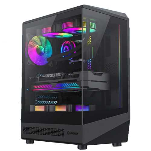 کیس گیمینگ گیم مکس مدل GAMEMAX Vista COC Black